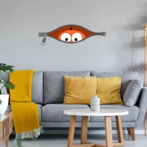 Schwanger Reißverschluss 2.0 Wandtattoo