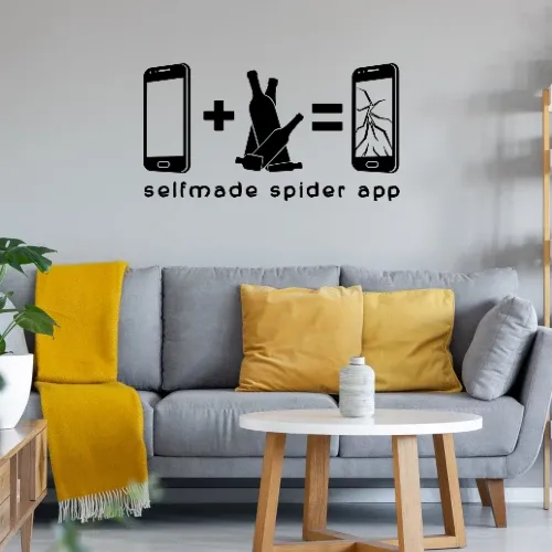 selfmade spider app Wandtattoo