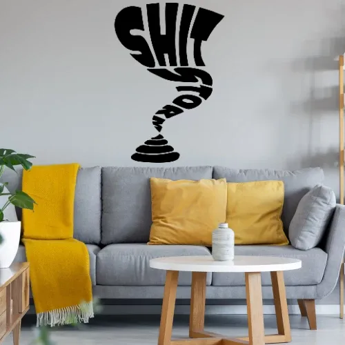 Shitstorm Sonstig. Wandtattoo