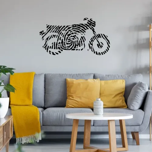 Simson Fingerabdruck Wandtattoo