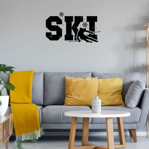 Ski Skifahrer Skifahren Skiurlaub Winterurlaub Sonstig. Wandtattoo Ski Skifahrer Skifahren Skiurlaub Winterurlaub Wandtattoo