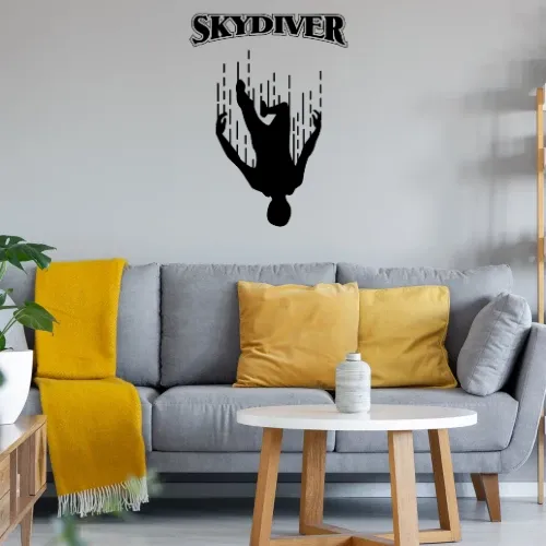 Skydiver Headdown Skydive Freefly Freestyle Sonstig. Wandtattoo Skydiver Headdown Skydive Freefly Freestyle Wandtattoo