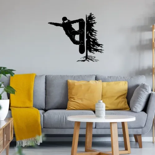 Snowboarder Off Piste Baum Snowboarden Boarder Sonstig. Wandtattoo Snowboarder Off Piste Baum Snowboarden Boarder Wandtattoo