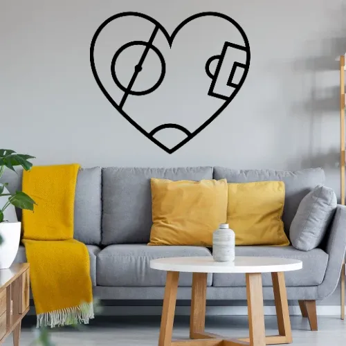 Spielfeldherz Wandtattoo