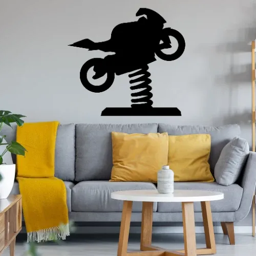 Spielplatzmotorrad zum Wackeln Wandtattoo