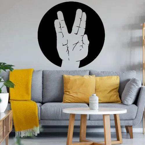 Spock Vulkanier Gruß Kreis Sonstig. Wandtattoo