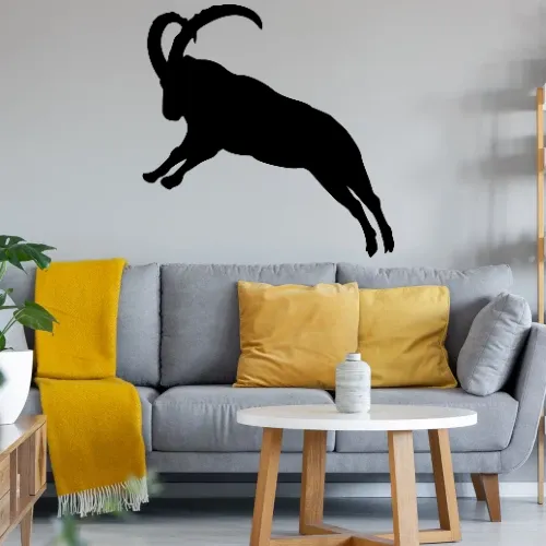 springender Steinbock Sonstig. Wandtattoo