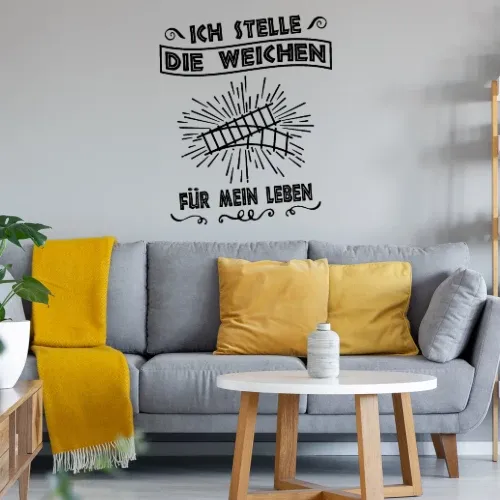 Stelle Weichen Für Mein Leben Eisenbahner Sonstig. Wandtattoo