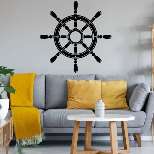 Steuerrad vom Schiff Sonstig. Wandtattoo