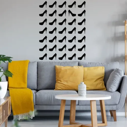 Stöckelschuhe Wandtattoo