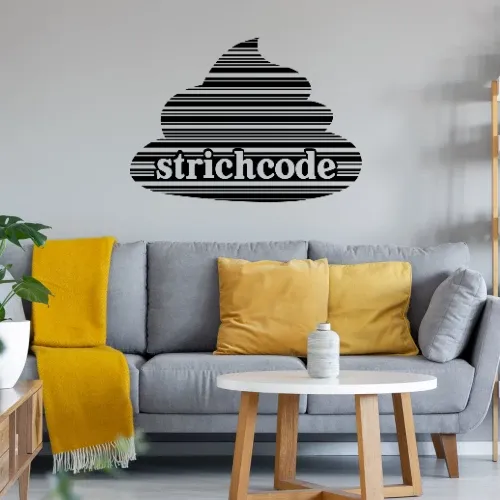 Strichcode Haufen Wandtattoo