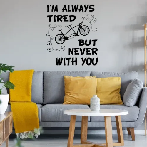 Tandem Fahrrad Liebe Radfahrer Paar Spruch Sonstig. Wandtattoo Tandem Fahrrad Liebe Radfahrer Paar Spruch Wandtattoo