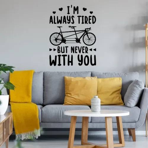 Tandem Fahrrad Liebe Radfahrer Paar Spruch Sonstig. Wandtattoo Tandem Fahrrad Liebe Radfahrer Paar Spruch Wandtattoo