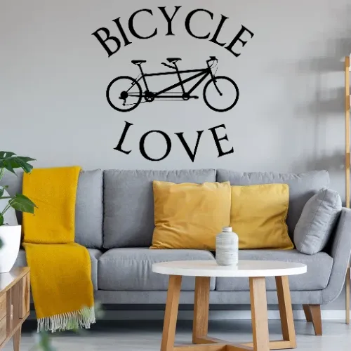 Tandem Fahrrad Sonstig. Wandtattoo