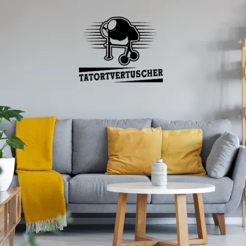 Tatortvertuscher Botonmischer Betonieren (1/2) Wandtattoo