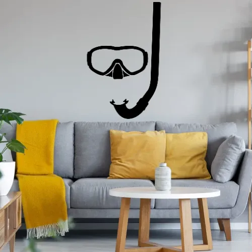 Taucherbrille und Schnorchel Sonstig. Wandtattoo