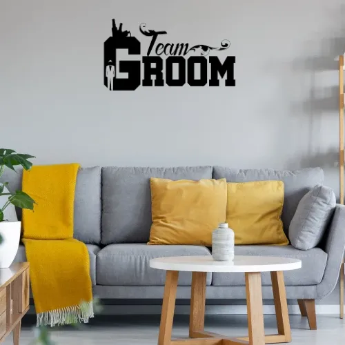 TEAM GROOM T-Shirt Geschenkidee Wandtattoo