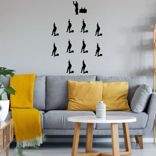 Tipp Kick Aufstellung Sonstig. Wandtattoo Tipp Kick Aufstellung Wandtattoo