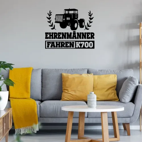 Traktor Landwirt Ehrenmänner Trecker K700 Geschenk Wandtattoo