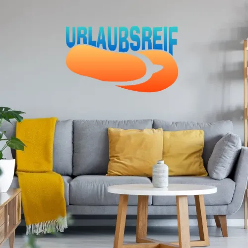 Urlaubsreif Wandtattoo