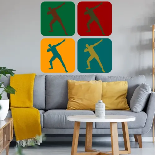 Usain Bold Warhol Sonstig. Wandtattoo Usain Bold Warhol Wandtattoo