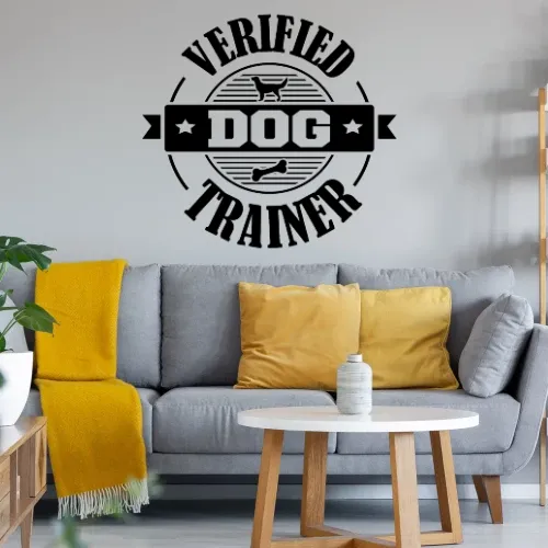 Verified Dog Trainer Hundetrainer Hundeschule Wandtattoo
