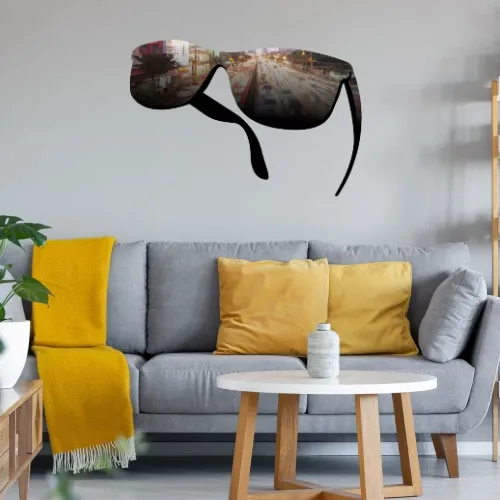 Verkehrsbrille Wandtattoo