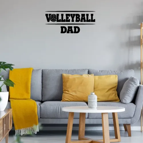 Volleyball Dad Volleyballer Vater Wandtattoo