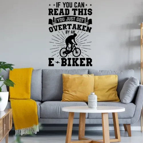 Von Ebiker Überholt - E-Biker Pedelec MTB Sonstig. Wandtattoo