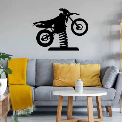 Wackel Enduro Cross Wandtattoo