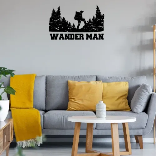 Wandern Hiking Trekking - Wander Man - Geschenk Sonstig. Wandtattoo Wandern Hiking Trekking - Wander Man - Geschenk Wandtattoo