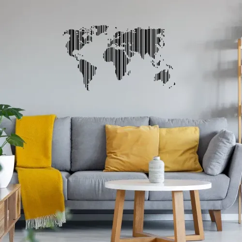 Welt als Barcode Sonstig. Wandtattoo