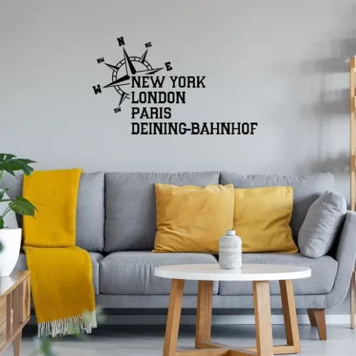 Weltstadt Deining-Bahnhof Wandtattoo