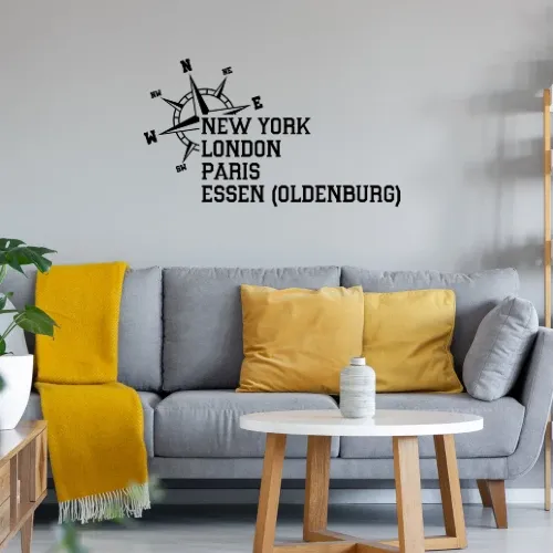 Weltstadt Essen (oldenburg) Wandtattoo