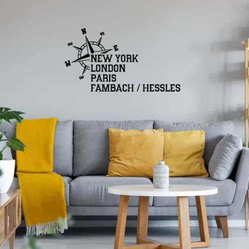 Weltstadt Fambach / Heßles Wandtattoo