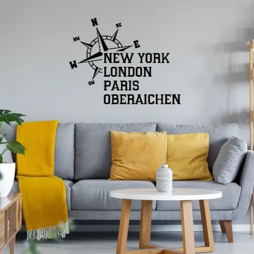 Weltstadt Oberaichen Wandtattoo