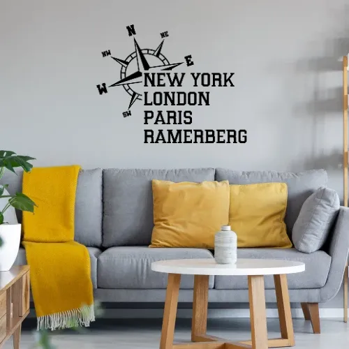 Weltstadt Ramerberg Wandtattoo
