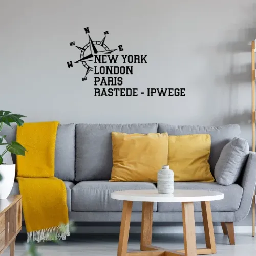 Weltstadt Rastede - Ipwege Wandtattoo
