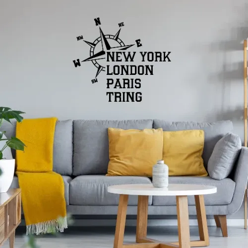 Weltstadt TRING Wandtattoo