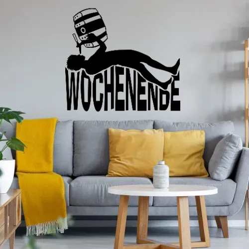 Wochenende!!! Wandtattoo