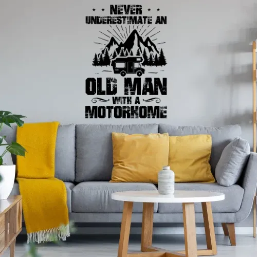 Wohnmobil Camping Old Man Motorhome Camper Womo Sonstig. Wandtattoo