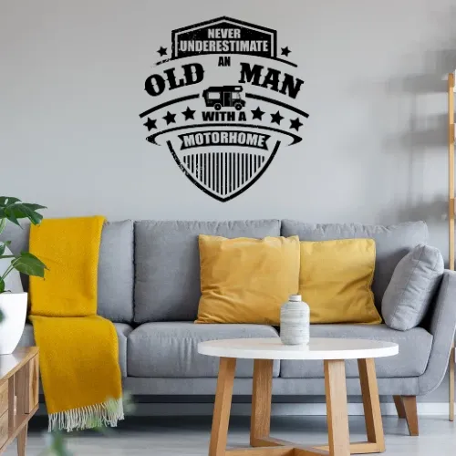 Wohnmobil Camping Old Man Motorhome Camper Womo Sonstig. Wandtattoo Wohnmobil Camping Old Man Motorhome Camper Womo Wandtattoo