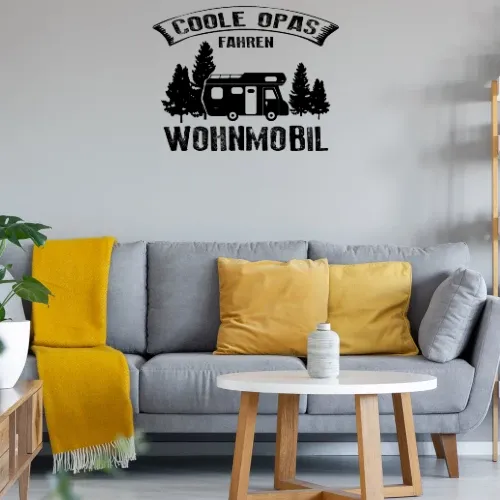 Wohnmobil Opa Womo Camper Großvater Rente Geschenk Sonstig. Wandtattoo