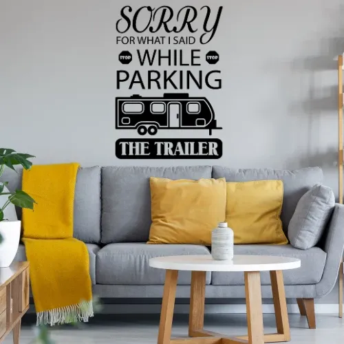 Wohnwagen Parken - Camping Choleriker Spruch Wandtattoo
