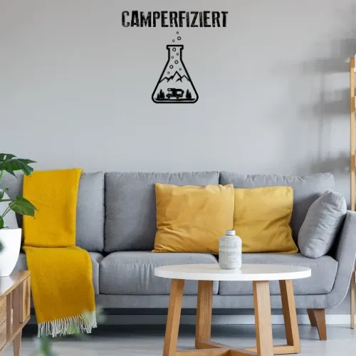 Womo Wohnmobil Im Reagenzglas - Camperfiziert Sonstig. Wandtattoo