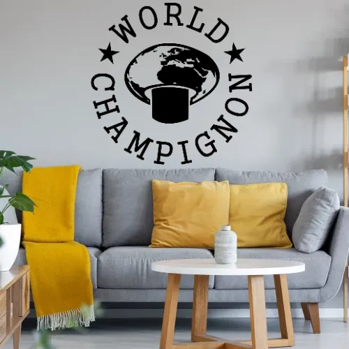 World Champignon Wandtattoo