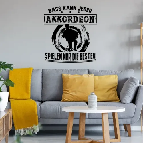 Ziehharmonika Akkordeon Spielen Nur Die Besten Sonstig. Wandtattoo