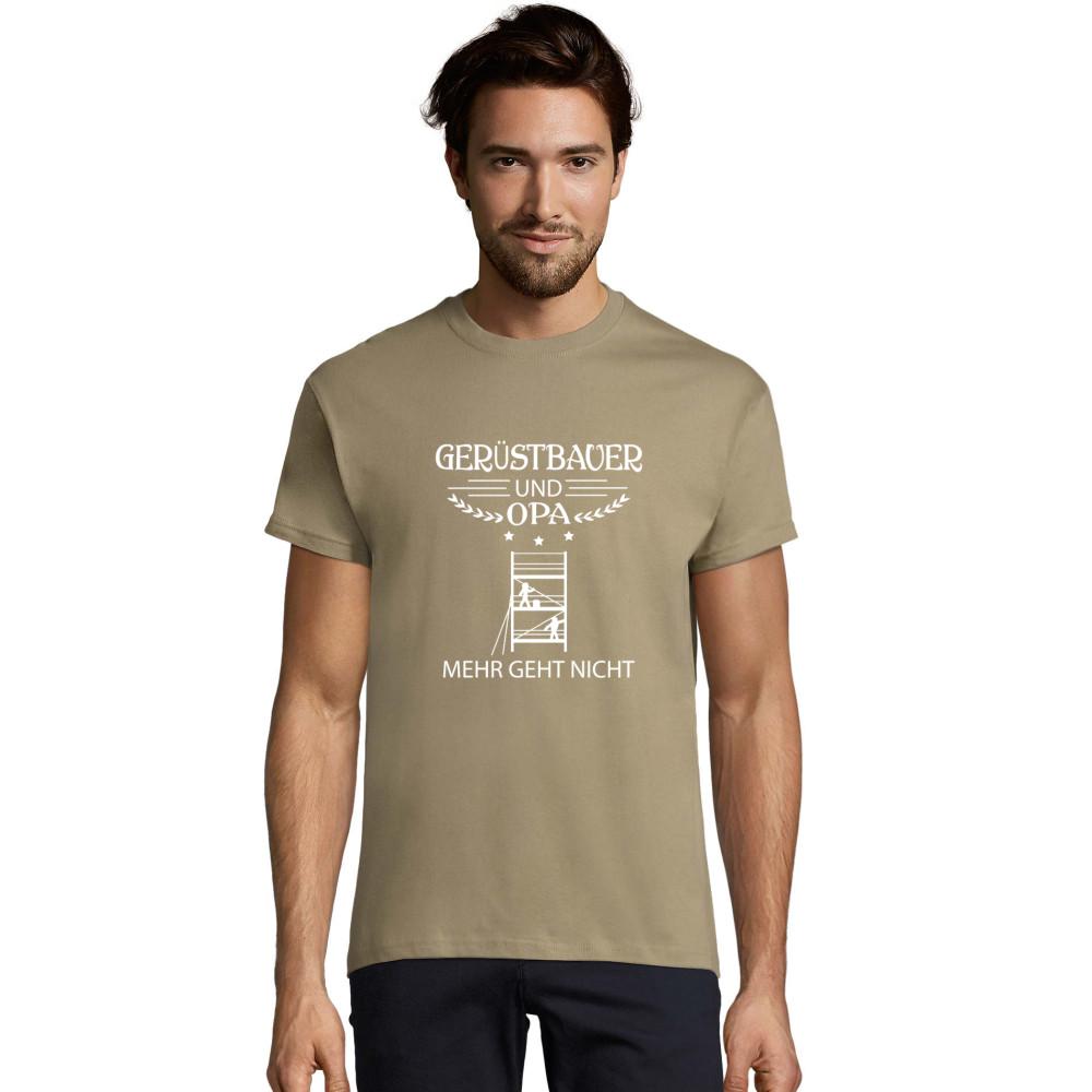 Gerüstbau Baustelle Großvater Gerüstbauer und Opa T-Shirt