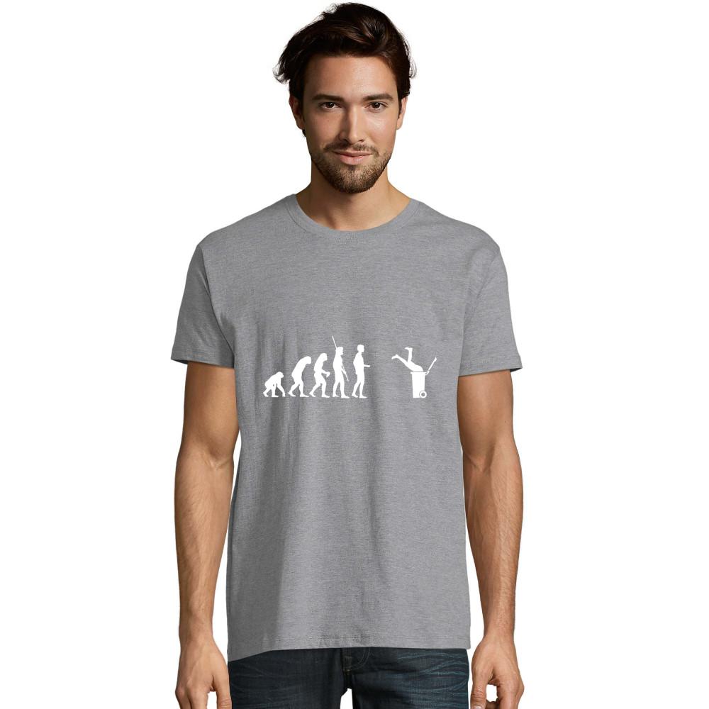 Graues Evolution Mülltonne T-Shirt