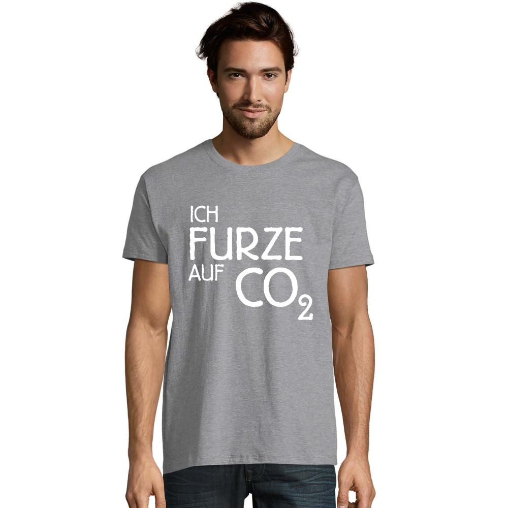 Graues Ich Furze auf CO2 T-Shirt